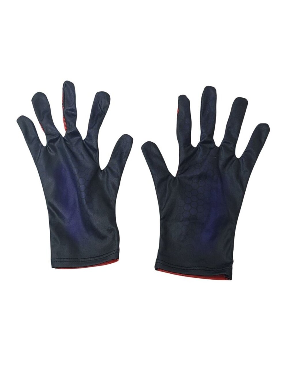 Kids Red Dark Blue Superhero Costume Gloves Cosplay Halloween Dress Up Pair